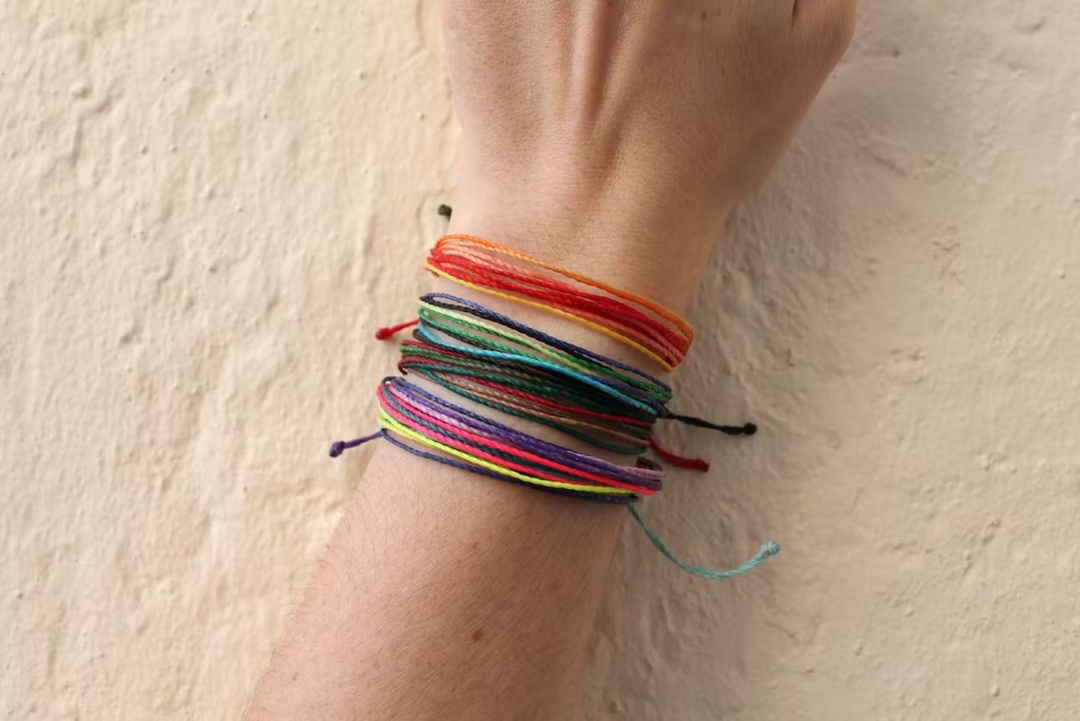 String multicolor Armband Makramee, verschiedene Styles