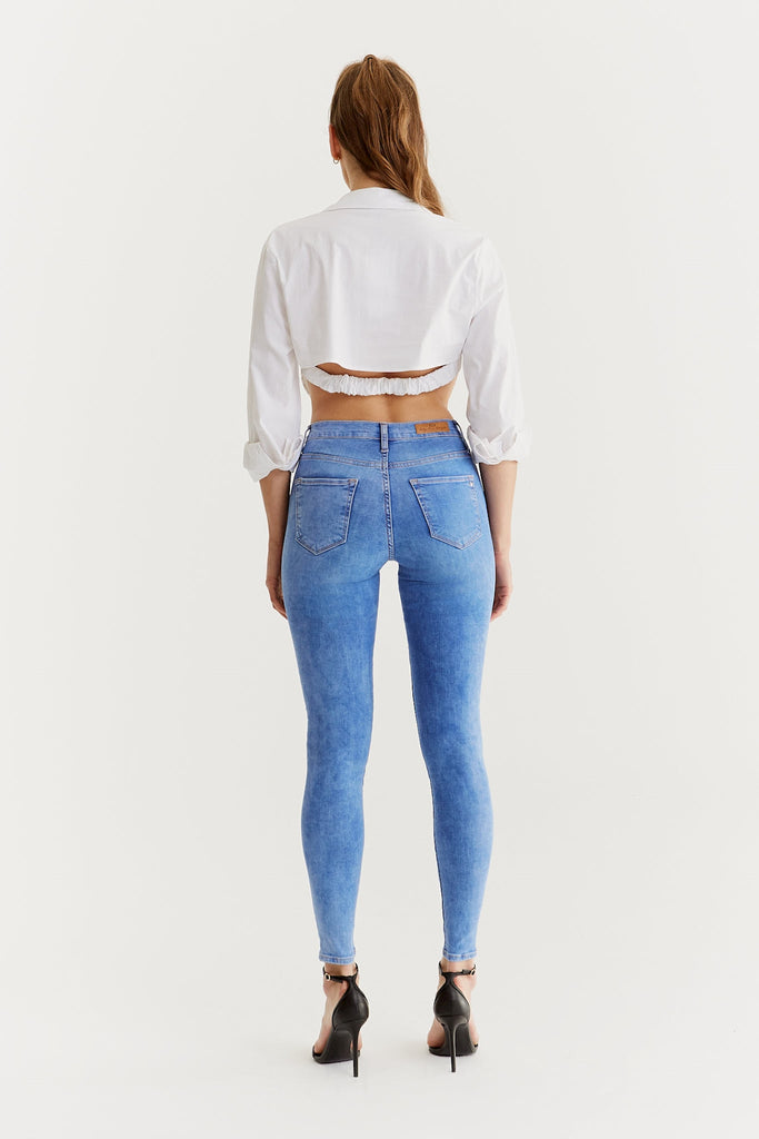 COJ Sophia azure blue High Waist Damenjeans ❤ UNiKAT Store Karlsruhe