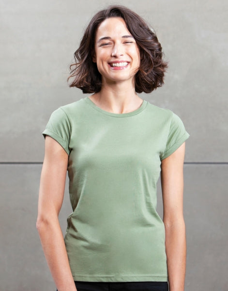 Shirt für Damen, organic Baumwolle, Roll Sleeve