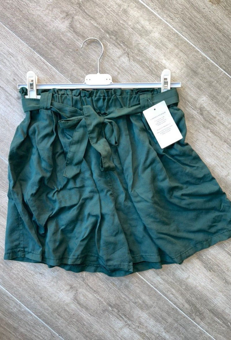 High Waist Shorts aus Lyocell