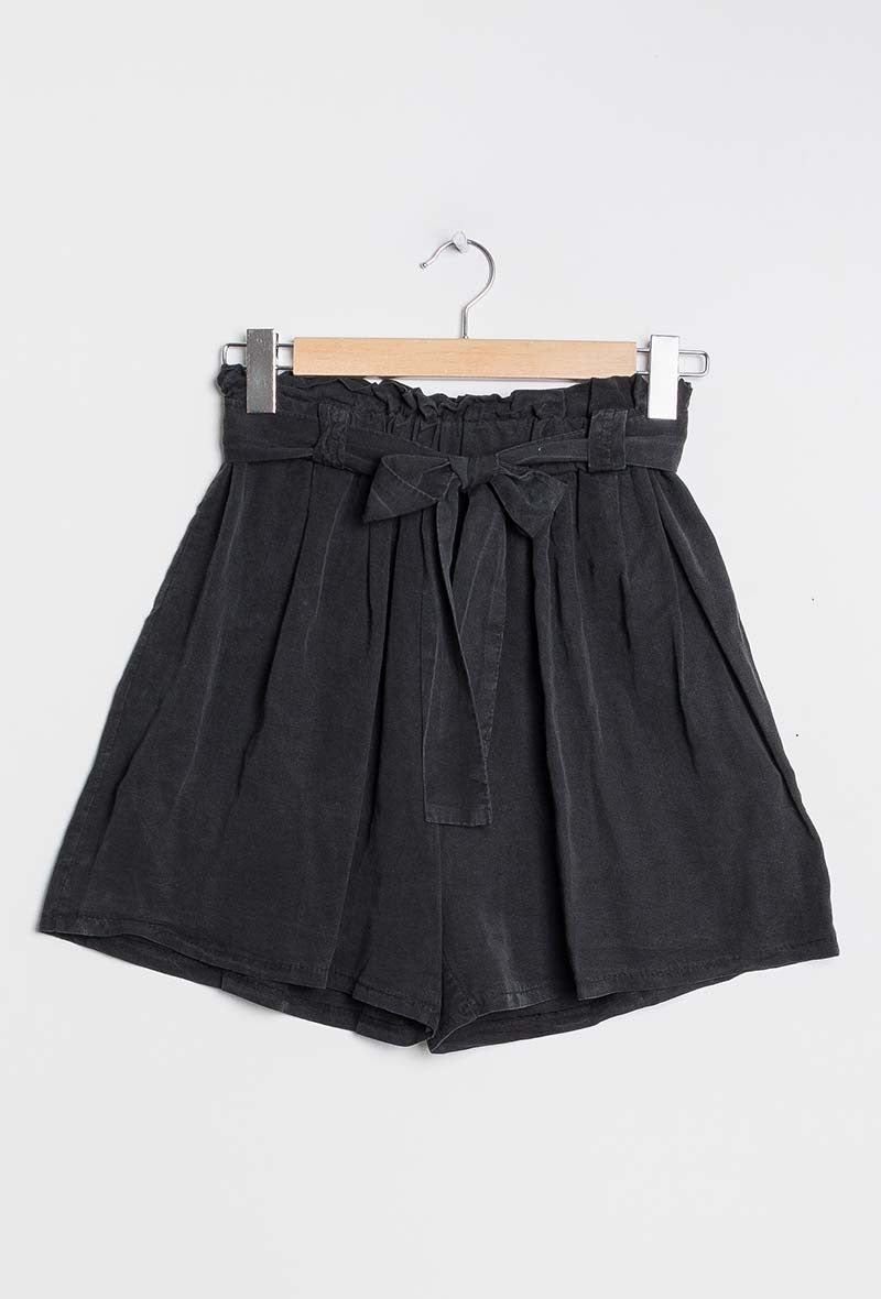 High Waist Shorts aus Lyocell