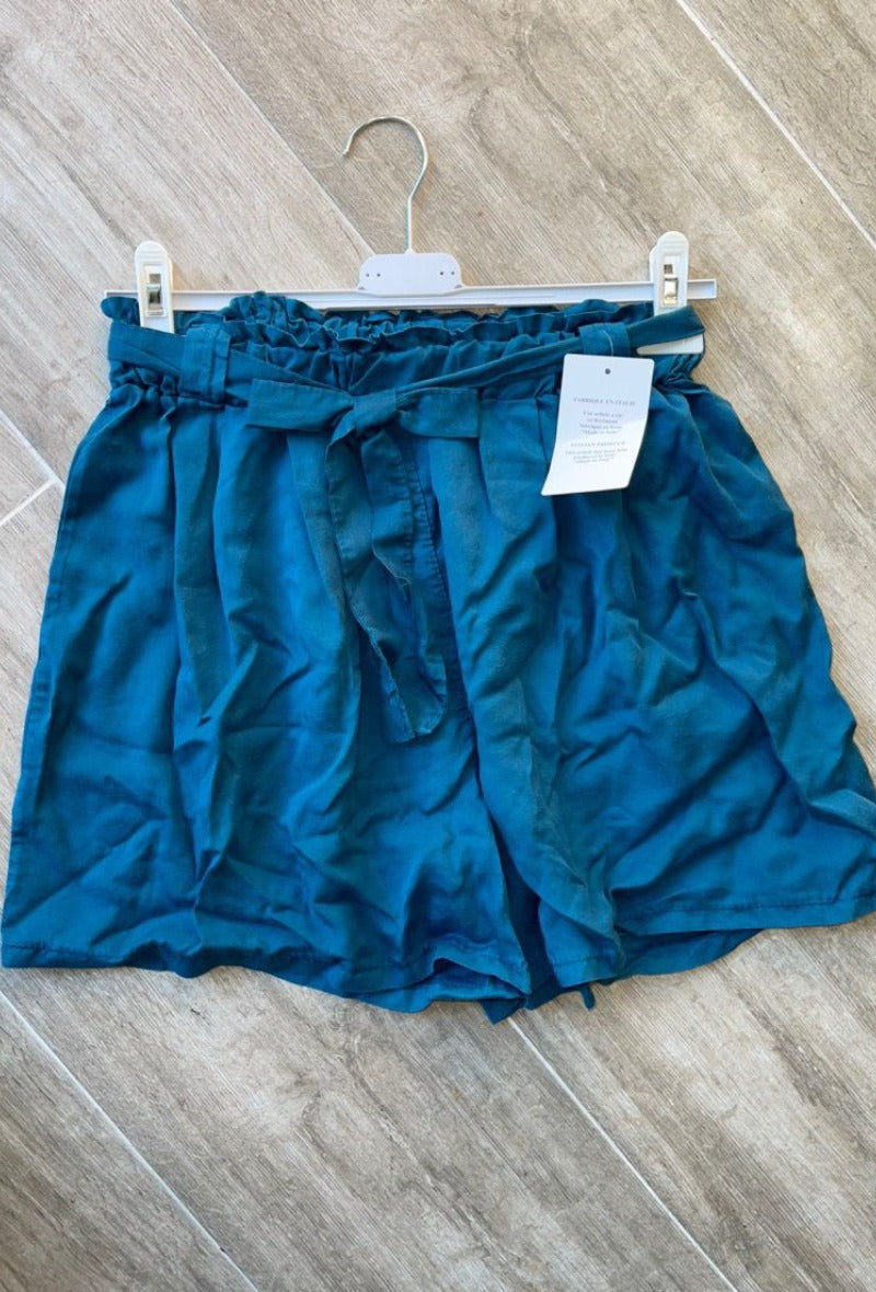 High Waist Shorts aus Lyocell